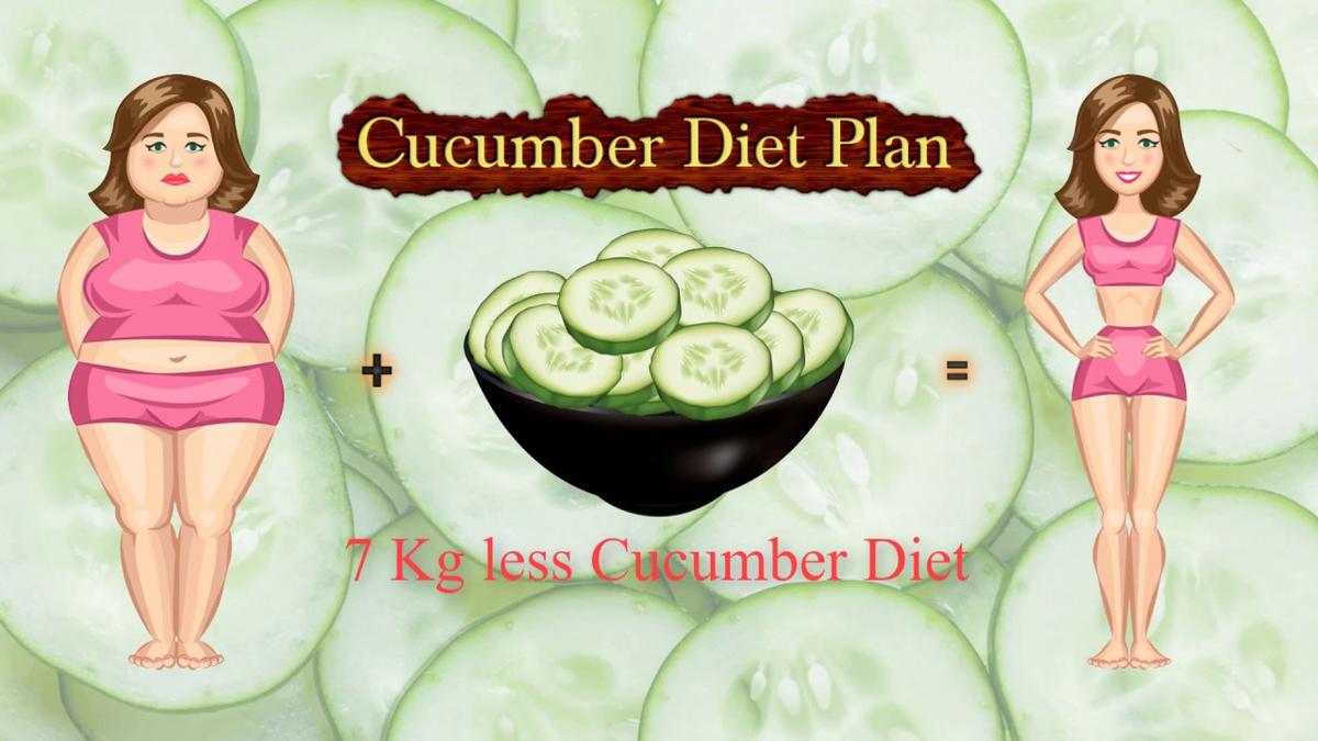 'Video thumbnail for Cucumber Diet Plan - 7 Kg less Cucumber Diet'